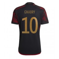 Nemecko Serge Gnabry #10 Vonkajší futbalový dres MS 2022 Krátky Rukáv